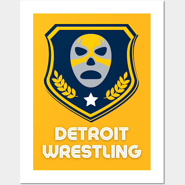 Detroit Wrestling "Walmart Blue" Wall Art by DDT Shirts